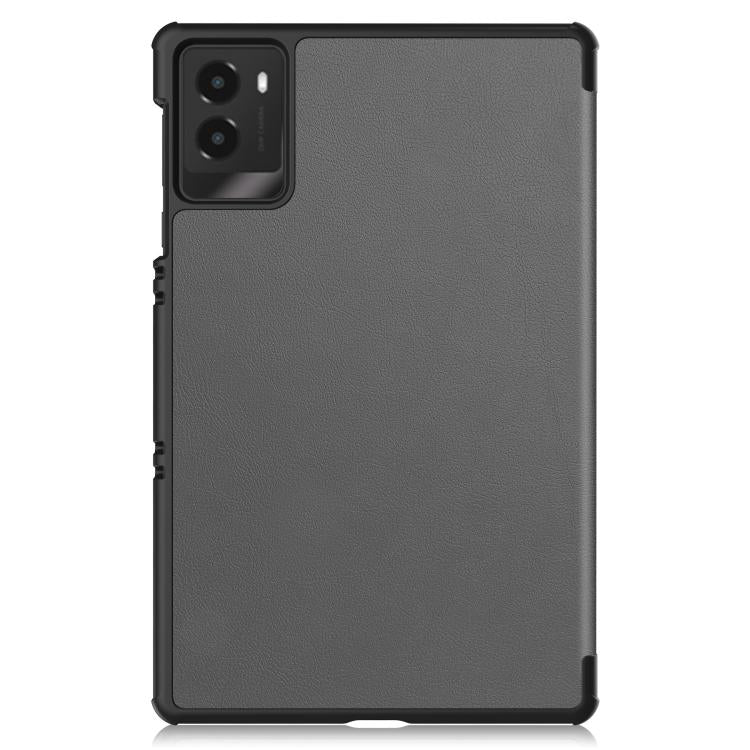 For Lenovo Legion Y700 2025 Custer Texture 3-Fold Holder Leather Smart Tablet Case