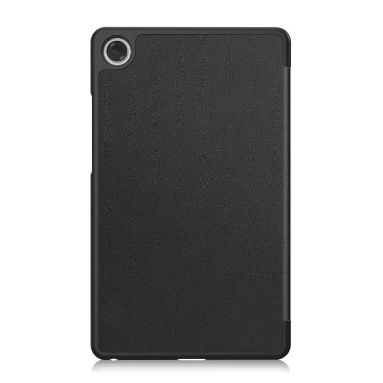 For Lenovo Tab One TB-305FU / Tab K9 Custer Texture 3-Fold Holder Leather Smart Tablet Case