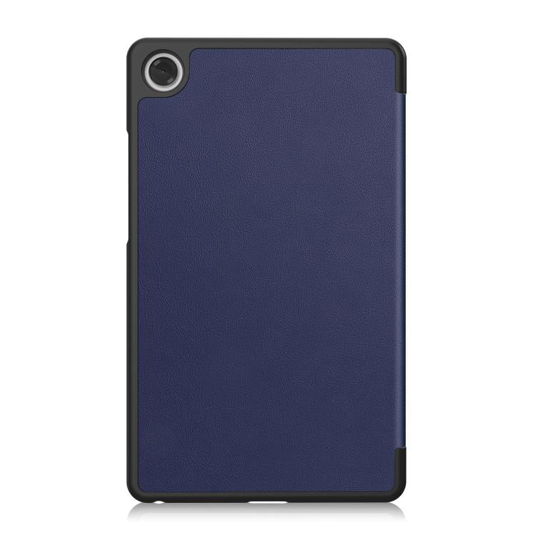 For Lenovo Tab One TB-305FU / Tab K9 Custer Texture 3-Fold Holder Leather Smart Tablet Case