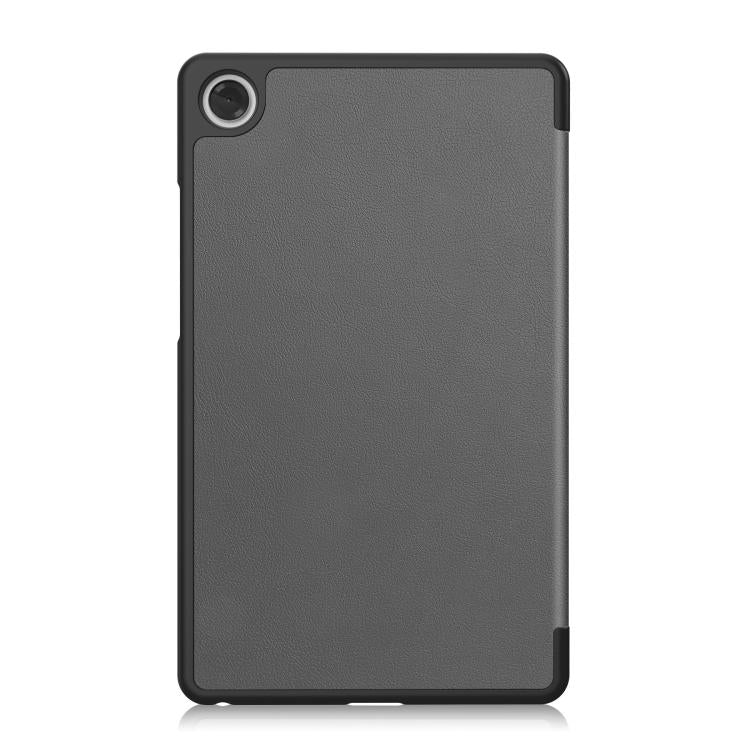 For Lenovo Tab One TB-305FU / Tab K9 Custer Texture 3-Fold Holder Leather Smart Tablet Case