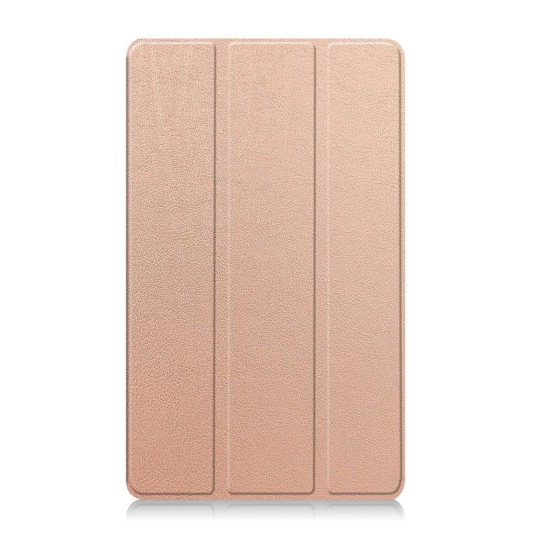 For Lenovo Tab One TB-305FU / Tab K9 Custer Texture 3-Fold Holder Leather Smart Tablet Case