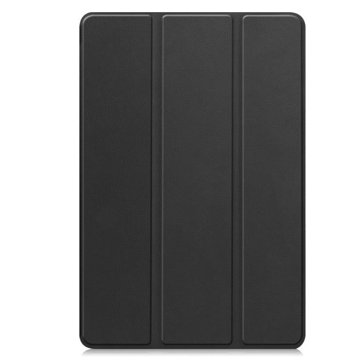 For Lenovo Idea  Tab Plus 12.1 Custer Texture 3-Fold Holder Leather Smart Tablet Case