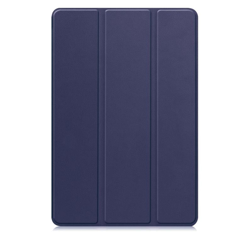 For Lenovo Idea  Tab Plus 12.1 Custer Texture 3-Fold Holder Leather Smart Tablet Case