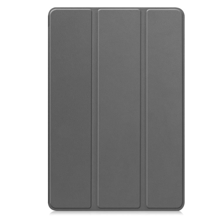 For Lenovo Idea  Tab Plus 12.1 Custer Texture 3-Fold Holder Leather Smart Tablet Case