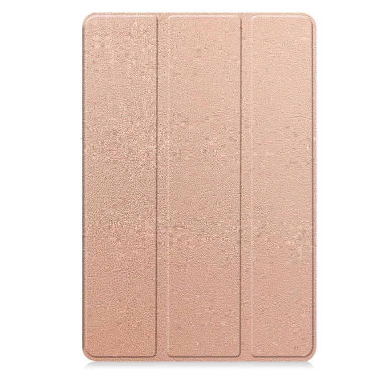 For Lenovo Idea  Tab Plus 12.1 Custer Texture 3-Fold Holder Leather Smart Tablet Case