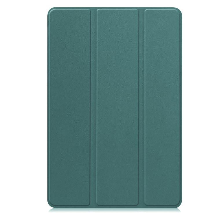 For Lenovo Idea  Tab Plus 12.1 Custer Texture 3-Fold Holder Leather Smart Tablet Case