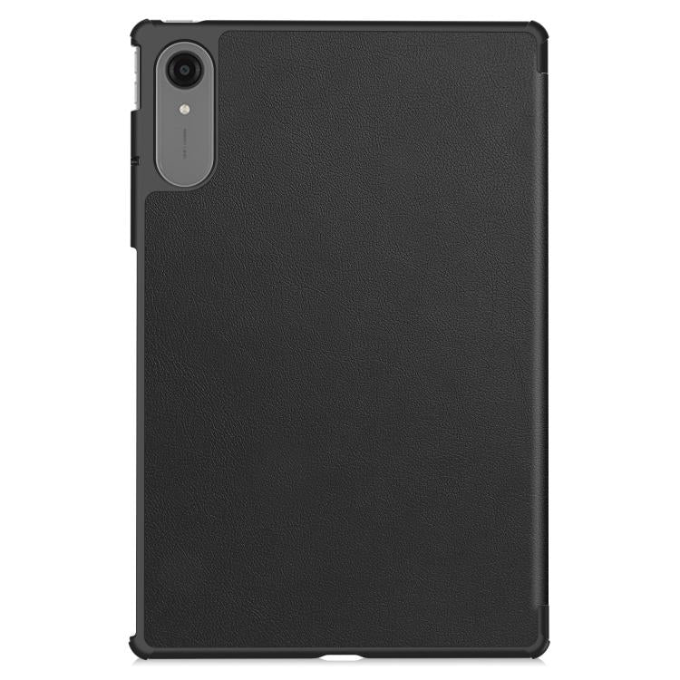 For Lenovo Idea Tab Pro Gen 2 13 Custer Texture 3-Fold Holder Leather Smart Tablet Case