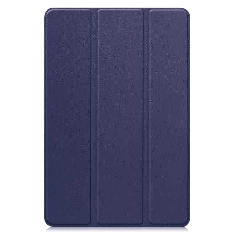 For Lenovo Idea Tab Pro Gen 2 13 Custer Texture 3-Fold Holder Leather Smart Tablet Case