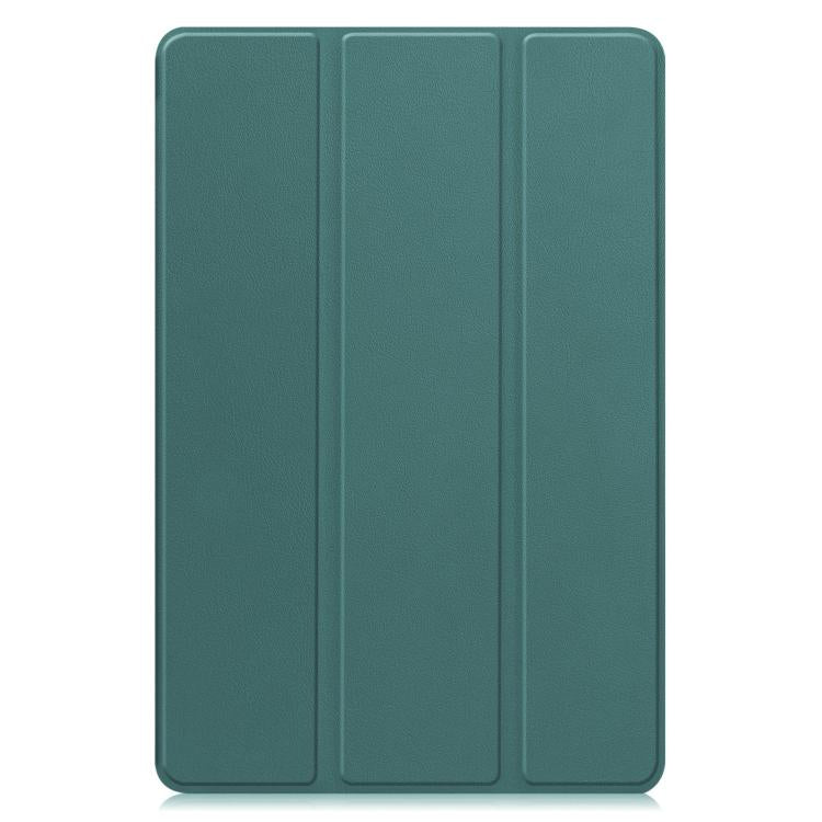 For Lenovo Idea Tab Pro Gen 2 13 Custer Texture 3-Fold Holder Leather Smart Tablet Case