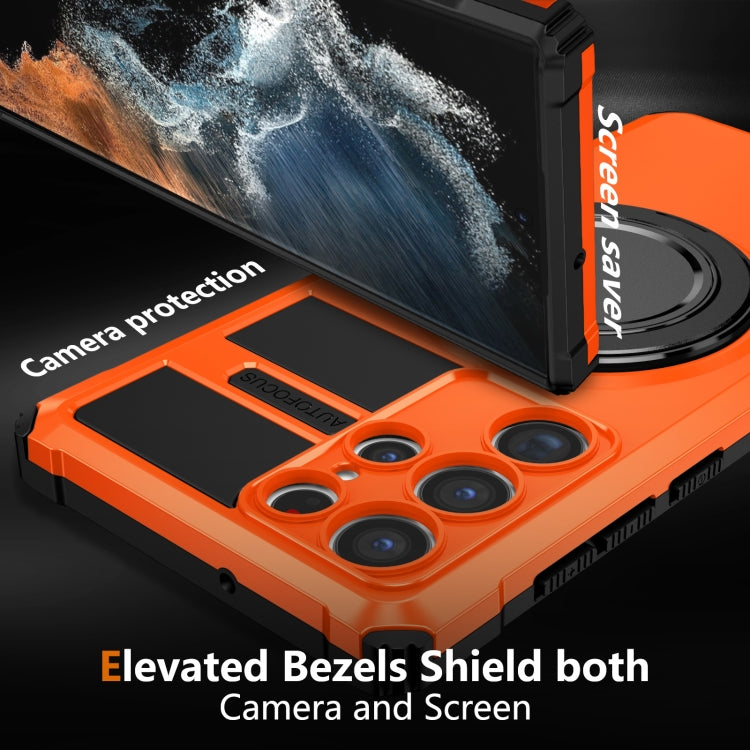 For Samsung Galaxy S22 Ultra 5G Rotating Magnetic Holder Phone Case