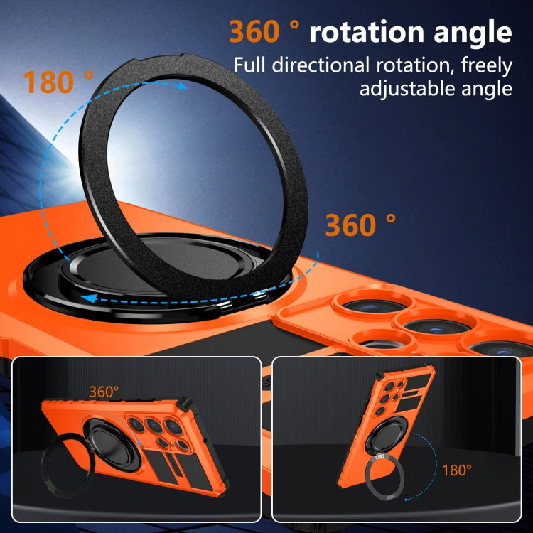 For Samsung Galaxy S22 Ultra 5G Rotating Magnetic Holder Phone Case