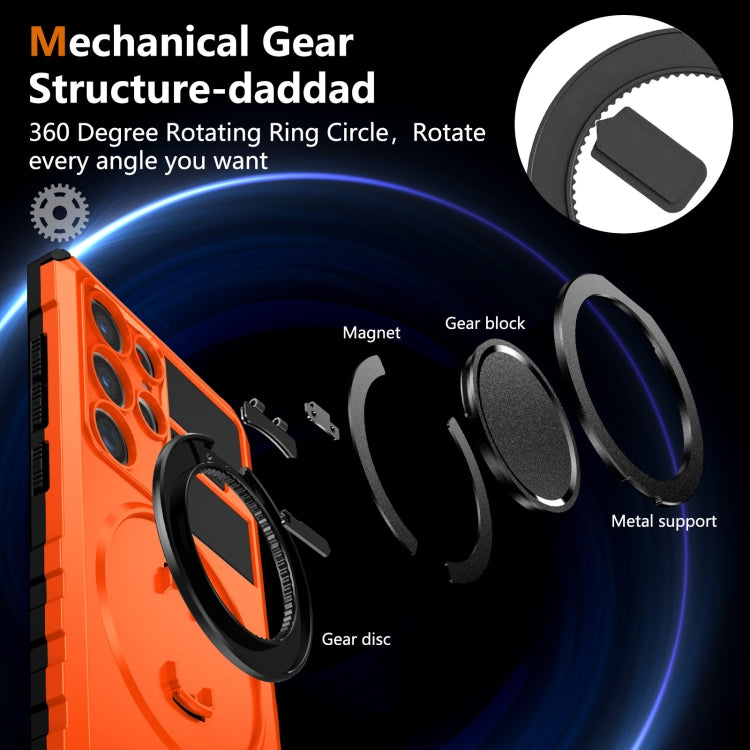 For Samsung Galaxy S22 Ultra 5G Rotating Magnetic Holder Phone Case