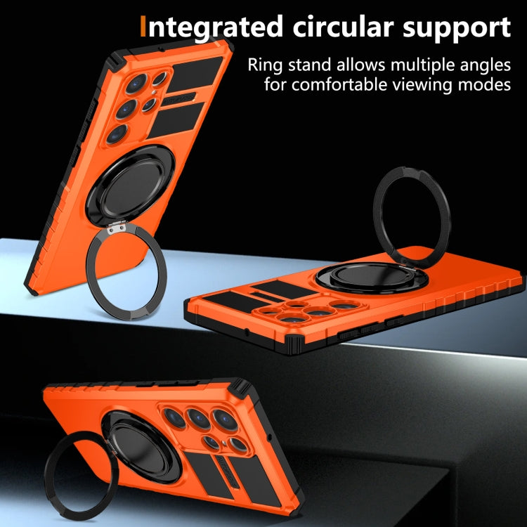 For Samsung Galaxy S22 Ultra 5G Rotating Magnetic Holder Phone Case