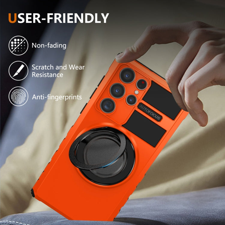 For Samsung Galaxy S22 Ultra 5G Rotating Magnetic Holder Phone Case