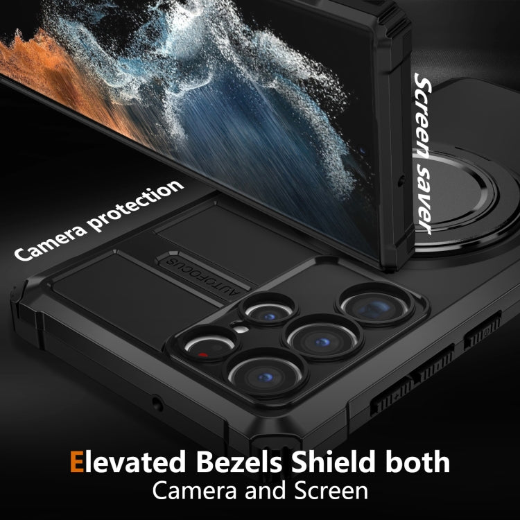 For Samsung Galaxy S22 Ultra 5G Rotating Magnetic Holder Phone Case