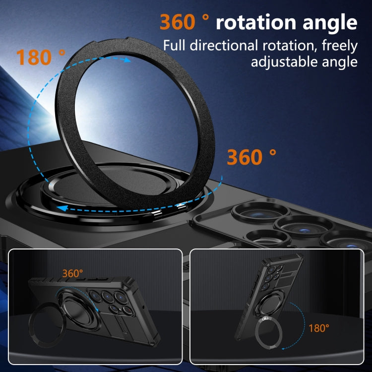 For Samsung Galaxy S22 Ultra 5G Rotating Magnetic Holder Phone Case