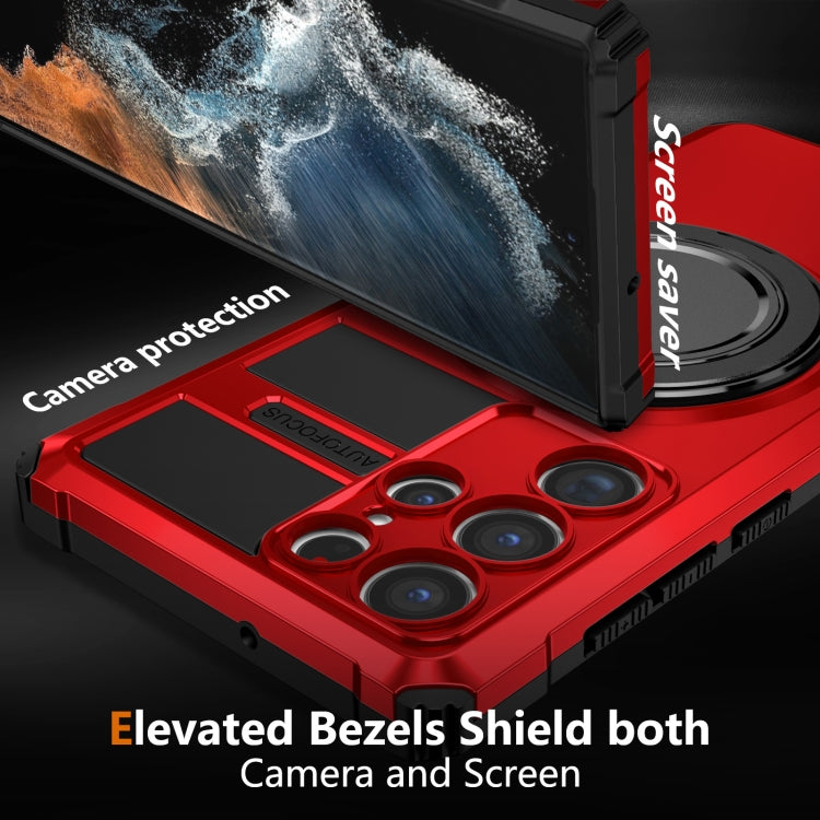 For Samsung Galaxy S22 Ultra 5G Rotating Magnetic Holder Phone Case