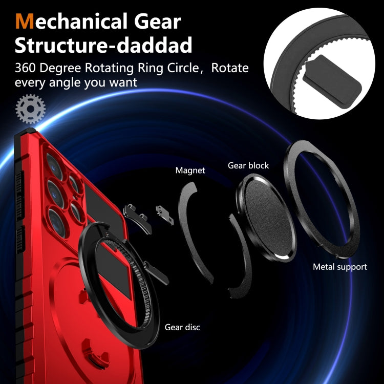 For Samsung Galaxy S22 Ultra 5G Rotating Magnetic Holder Phone Case