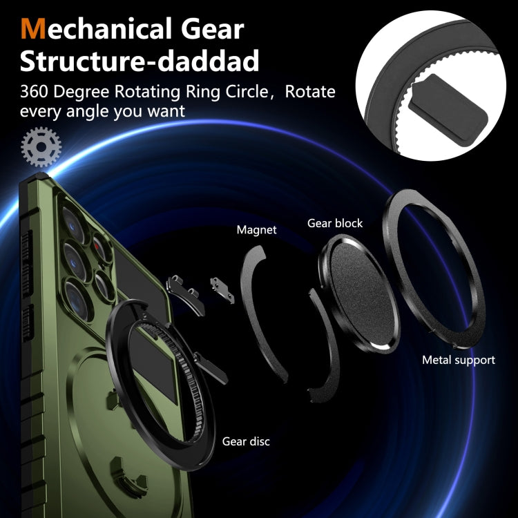 For Samsung Galaxy S22 Ultra 5G Rotating Magnetic Holder Phone Case