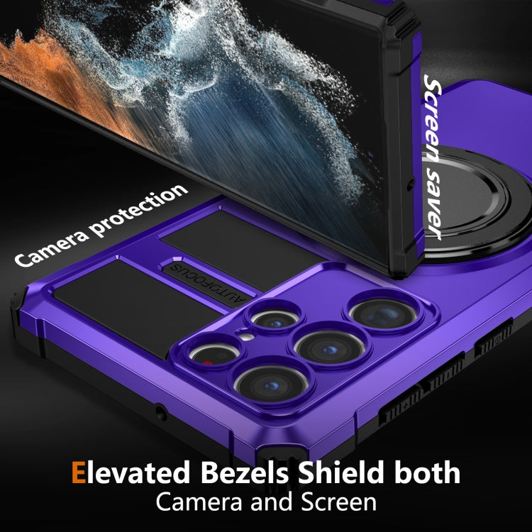 For Samsung Galaxy S22 Ultra 5G Rotating Magnetic Holder Phone Case