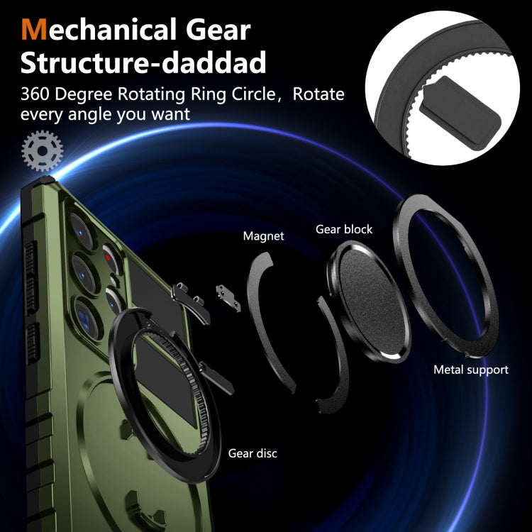 For Samsung Galaxy S23 Ultra 5G Rotating Magnetic Holder Phone Case