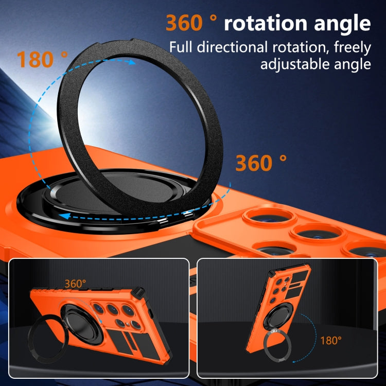 For Samsung Galaxy S24 Ultra 5G Rotating Magnetic Holder Phone Case