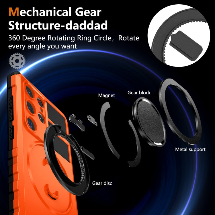 For Samsung Galaxy S24 Ultra 5G Rotating Magnetic Holder Phone Case