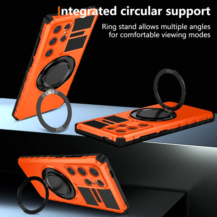 For Samsung Galaxy S24 Ultra 5G Rotating Magnetic Holder Phone Case