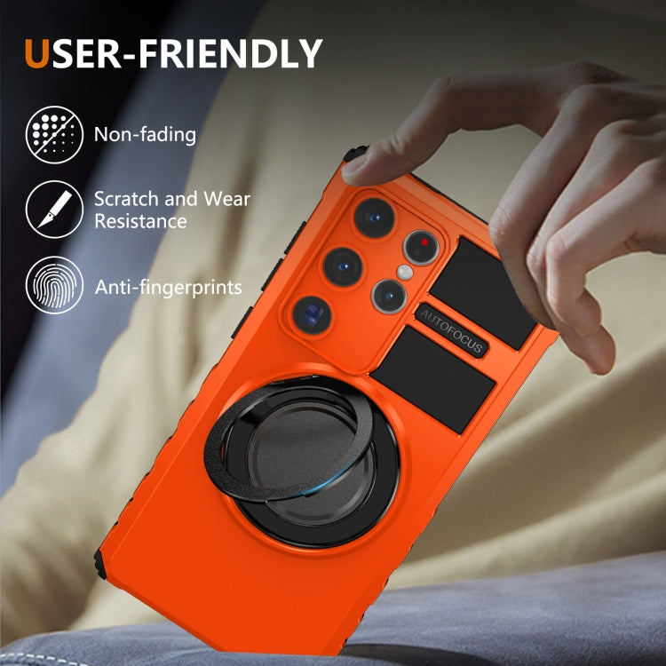 For Samsung Galaxy S24 Ultra 5G Rotating Magnetic Holder Phone Case