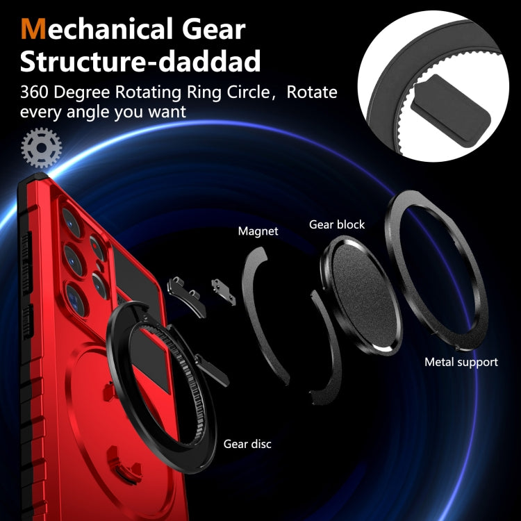 For Samsung Galaxy S24 Ultra 5G Rotating Magnetic Holder Phone Case