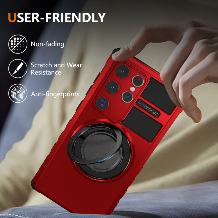 For Samsung Galaxy S24 Ultra 5G Rotating Magnetic Holder Phone Case