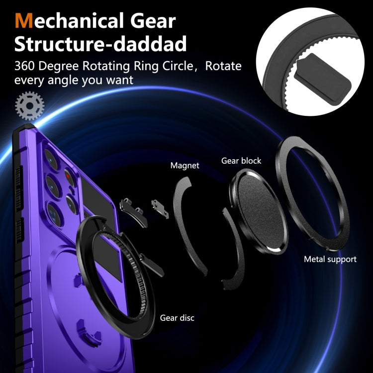 For Samsung Galaxy S24 Ultra 5G Rotating Magnetic Holder Phone Case