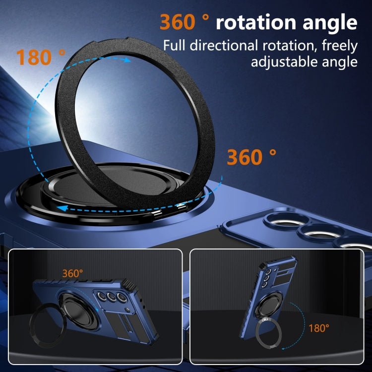 For Samsung Galaxy S21 FE 5G Rotating Magnetic Holder Phone Case