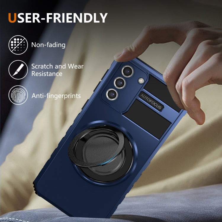 For Samsung Galaxy S21 FE 5G Rotating Magnetic Holder Phone Case