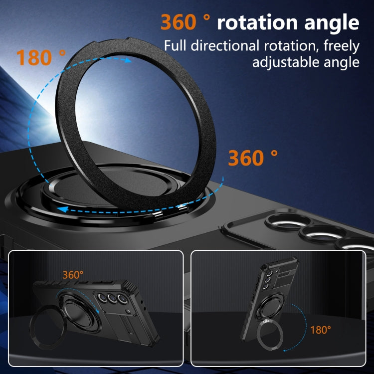 For Samsung Galaxy S21 FE 5G Rotating Magnetic Holder Phone Case