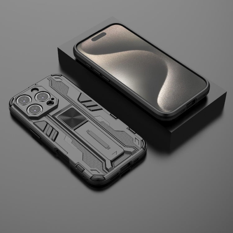 For iPhone 16 Pro Supersonic PC + TPU Holder Phone Case