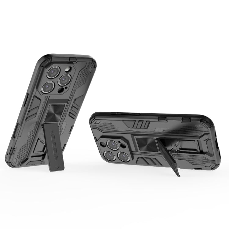 For iPhone 16 Pro Supersonic PC + TPU Holder Phone Case