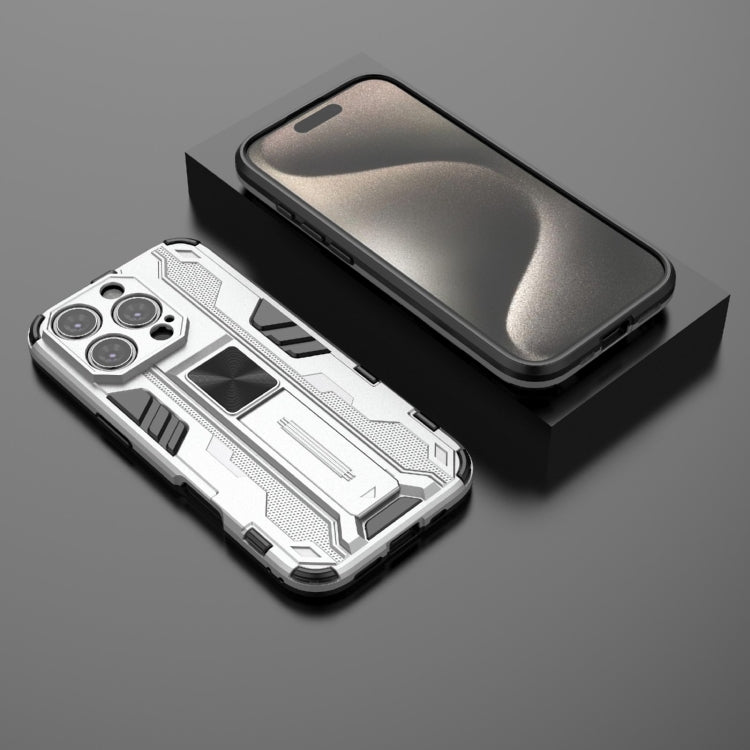 For iPhone 16 Pro Supersonic PC + TPU Holder Phone Case