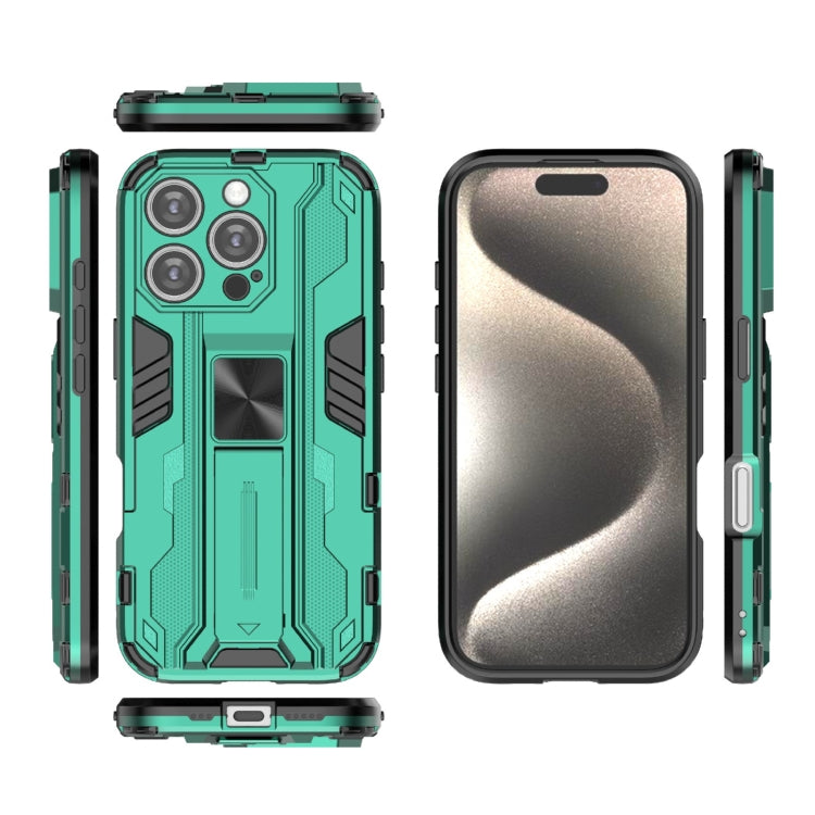 For iPhone 16 Pro Supersonic PC + TPU Holder Phone Case