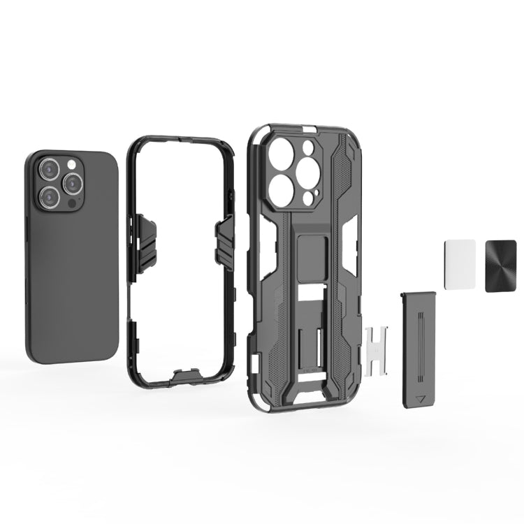 For iPhone 16 Pro Supersonic PC + TPU Holder Phone Case