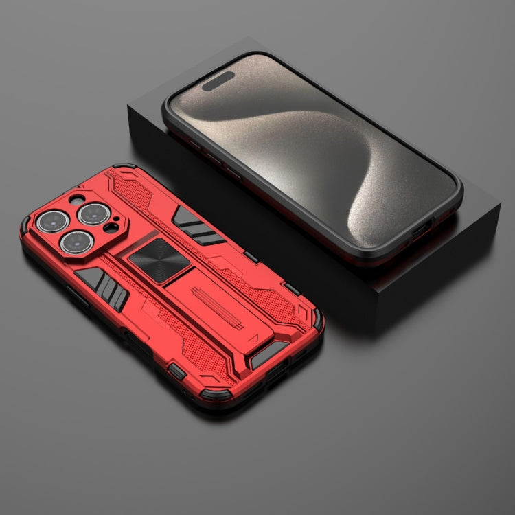 For iPhone 16 Pro Supersonic PC + TPU Holder Phone Case