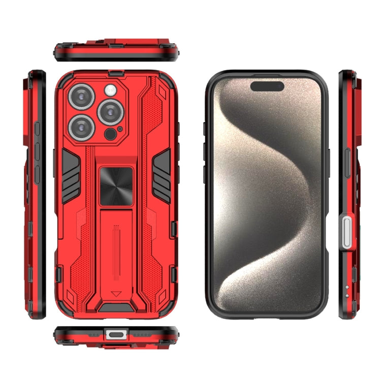 For iPhone 16 Pro Supersonic PC + TPU Holder Phone Case