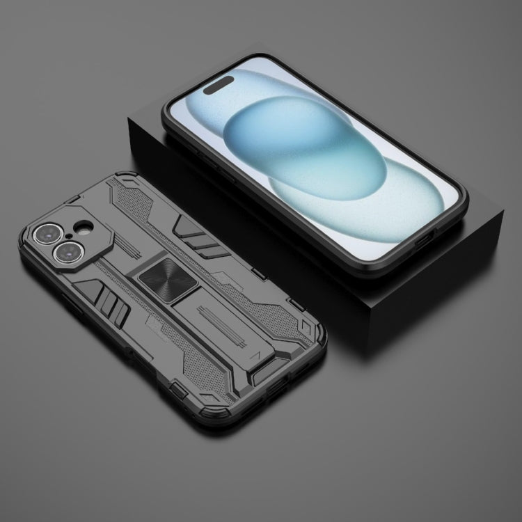 For iPhone 16 Plus Supersonic PC + TPU Holder Phone Case