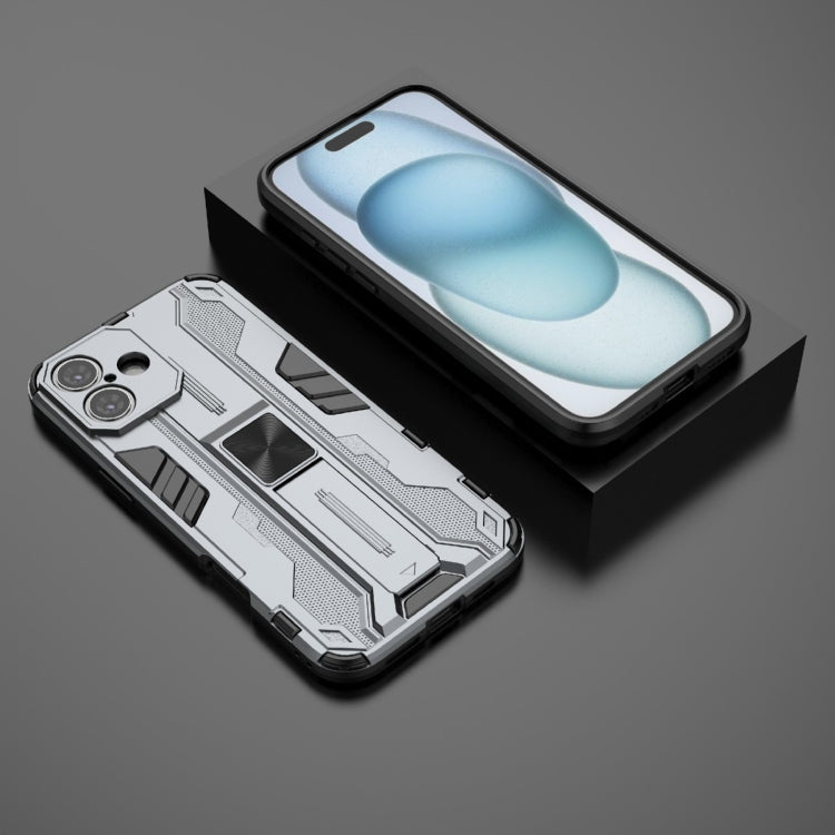 For iPhone 16 Plus Supersonic PC + TPU Holder Phone Case