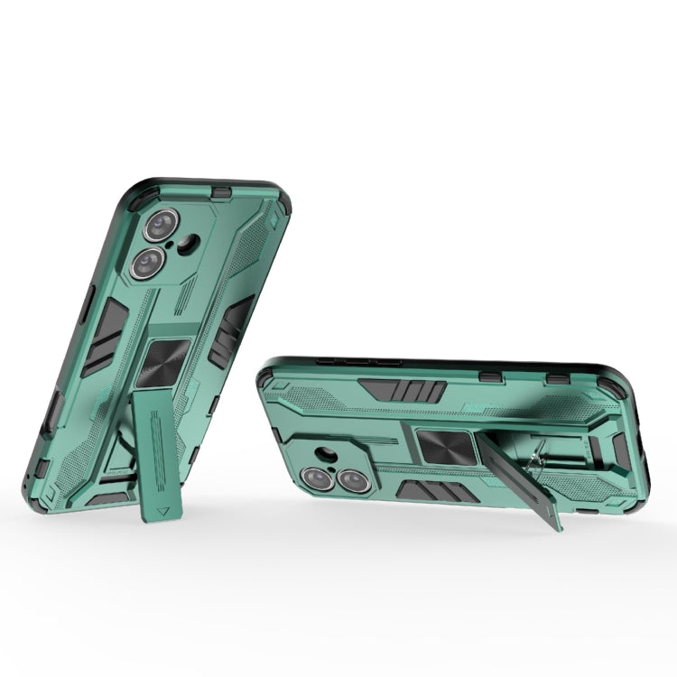 For iPhone 16 Plus Supersonic PC + TPU Holder Phone Case