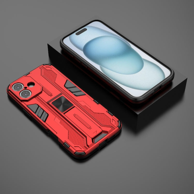 For iPhone 16 Plus Supersonic PC + TPU Holder Phone Case