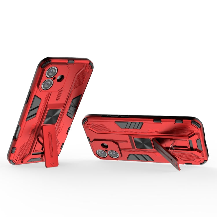 For iPhone 16 Plus Supersonic PC + TPU Holder Phone Case