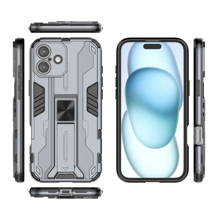 For iPhone 16 Plus Supersonic PC + TPU Holder Phone Case