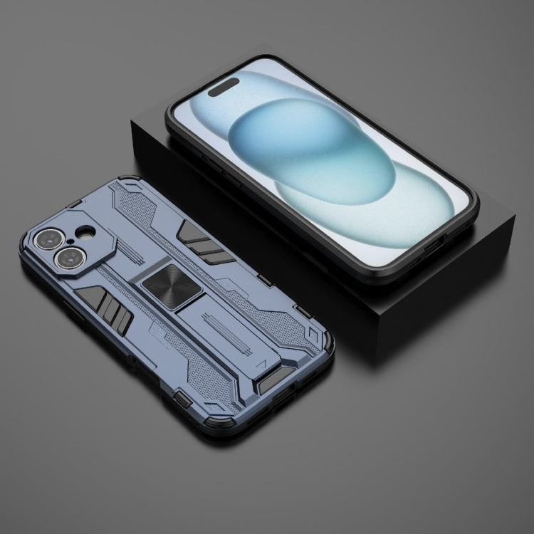 For iPhone 16 Plus Supersonic PC + TPU Holder Phone Case