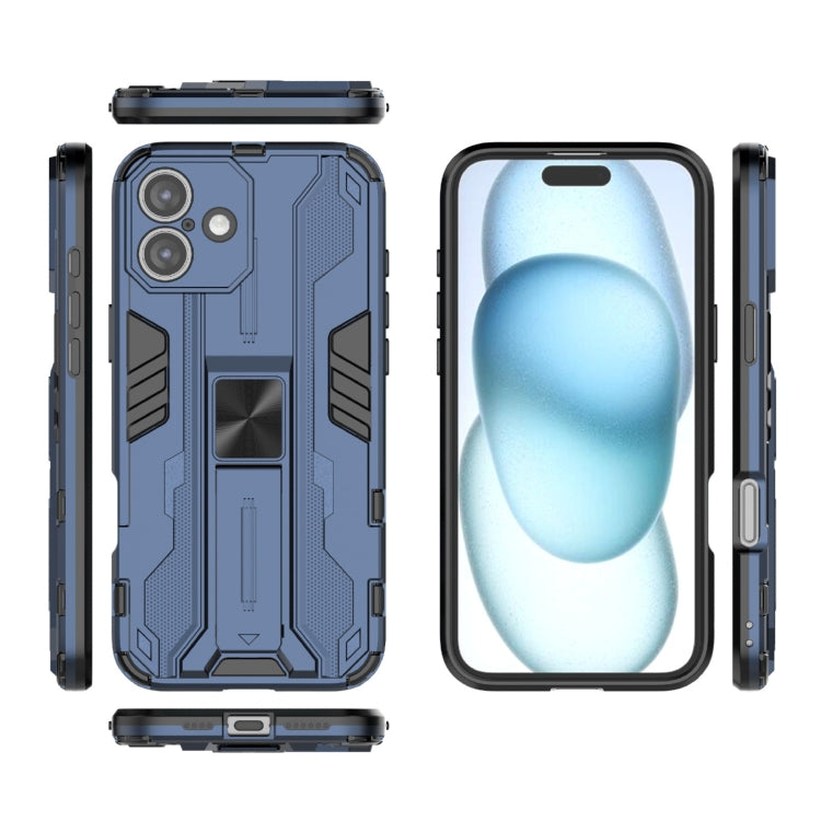 For iPhone 16 Plus Supersonic PC + TPU Holder Phone Case